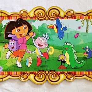 Dora the Explorer Foam Puzzle Wall Hanging Decor Nickelodeon 30 Pc 1'x3' rare